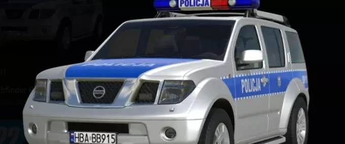 Nissan Pathfinder Police Mod Image