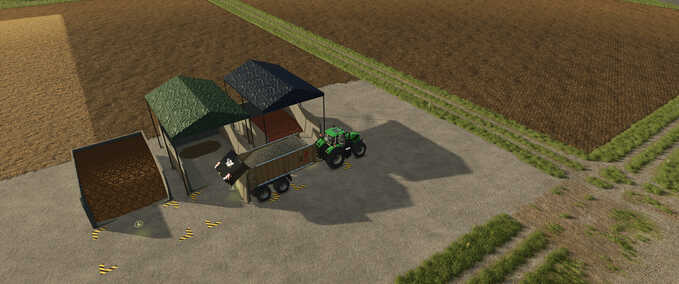 Silos Pile Storage with Roof Options Farming Simulator mod
