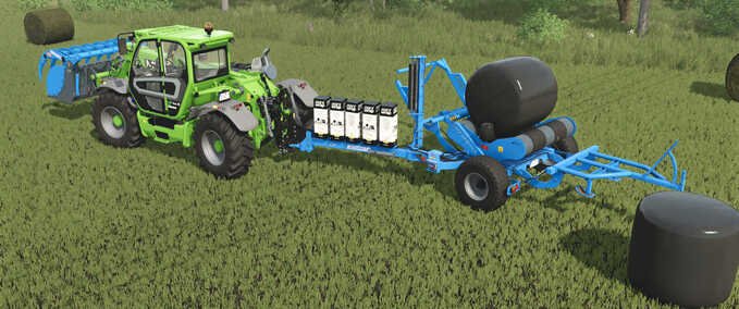 Bale Wrappers EuroMilk Bale Wrapper and Silage Tools Pack Farming Simulator mod
