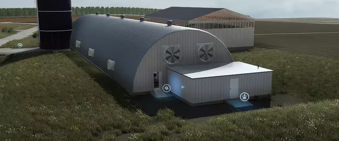 Animal Pens 165x42 Dome Tie Stall Barn Farming Simulator mod