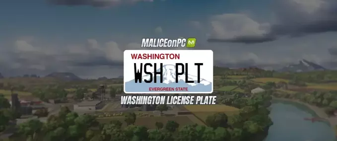 Clothing Washington License Plate Farming Simulator mod