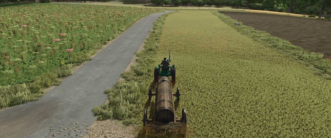 Liquid Manure Wooden Barrel Trailer Farming Simulator mod