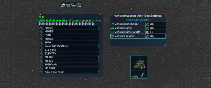 Scripts Vehicle Inspector Farming Simulator mod