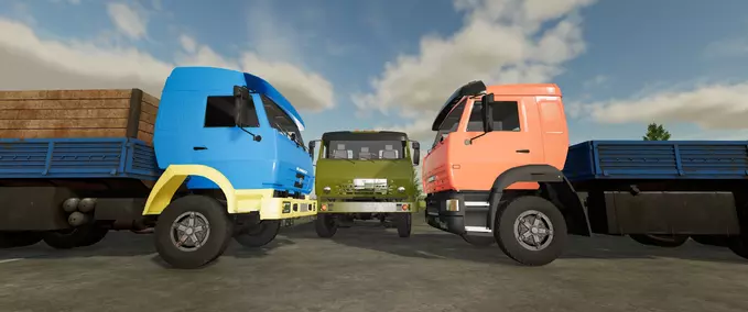 KamAZ 53215 with NefAZ Trailer Mod Image