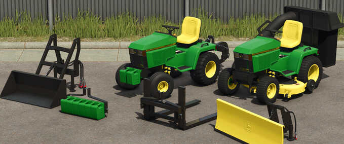 John Deere 445 & Attachments Mod Image
