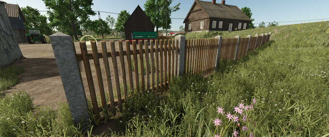 Decoration European Fence Pack Farming Simulator mod