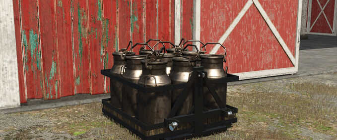 Milk and Water Transport Container on 3-Point Platform Mod Image