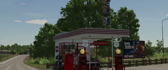 Decoration Old Gas Station Farming Simulator mod