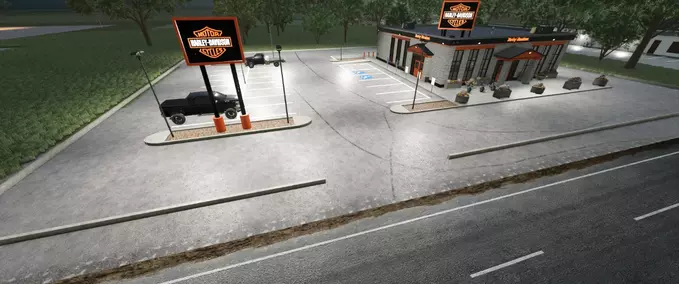 Decoration Harley Davidson Dealership Farming Simulator mod