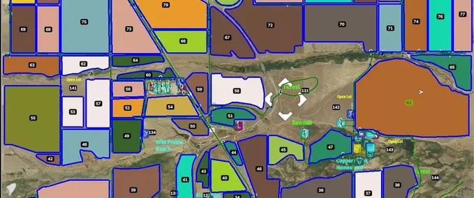 courseplay courses Autodrive Courses for Judith Plains Montana 4X Farming Simulator mod