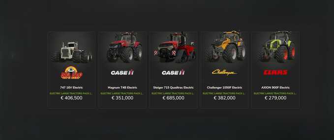 Electric Large Tractors Pack Mod Image