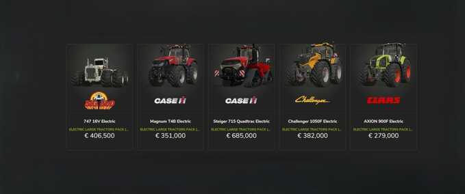 Electric Large Tractors Pack Mod Image