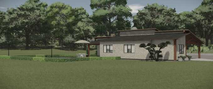 Modern House with Pool Mod Image