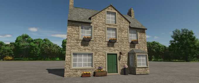 Buildings with Functions British Farm House Farming Simulator mod