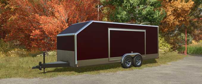 Trailers 2 Axle Enclosed Trailer Farming Simulator mod