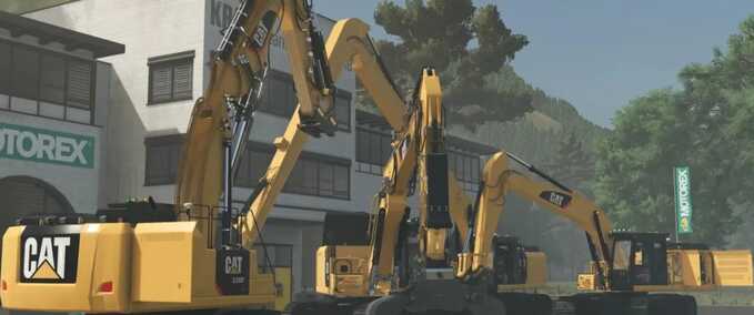 CAT 330F / 336F Excavator Pack Mod Image
