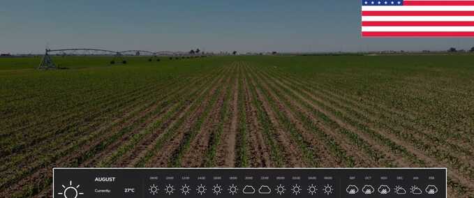 Gameplay Realistic Temperatures – Middle USA Farming Simulator mod