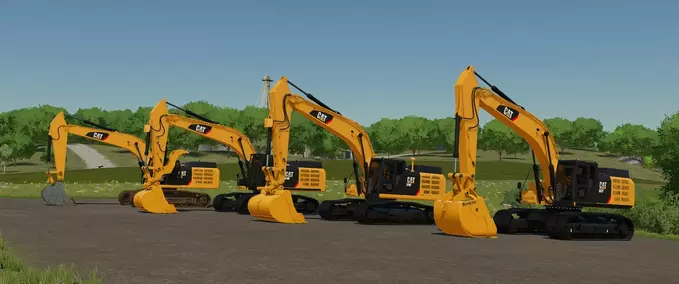 Cat 349E L / 349F L / 352F L Excavator Pack Mod Image