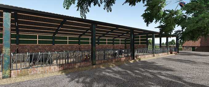 Animal Pens Large Dutch Cowshed Farming Simulator mod
