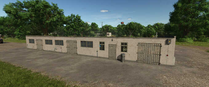 Buildings with Functions Small Garage with Farmhouse Farming Simulator mod