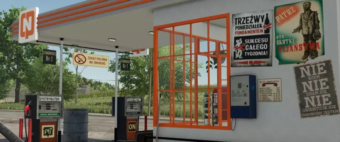 Selling Points Old Polish CPN Gas Station Farming Simulator mod