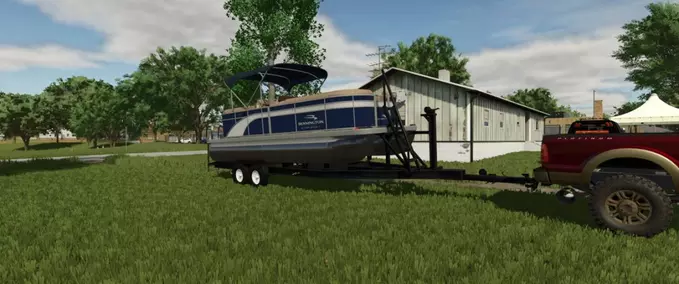Other Vehicles 2018 Bennington Pontoon Boat Farming Simulator mod