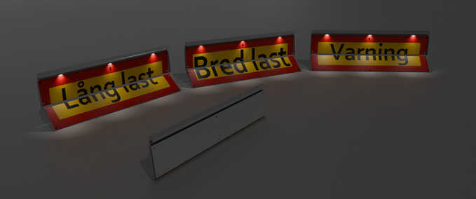 Prefab Swedish Warning Signs (Prefab) Farming Simulator mod