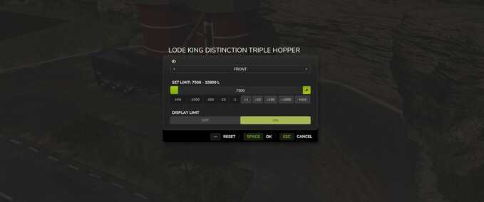 Addons Fill Level Limiter Farming Simulator mod