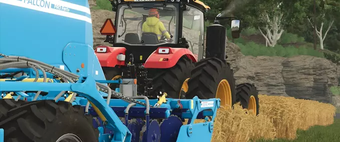 Seeders Farmet Falcon 6 PRO Fert+ Rust Edition Farming Simulator mod