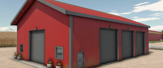 Sheds Garage with Workshop Farming Simulator mod