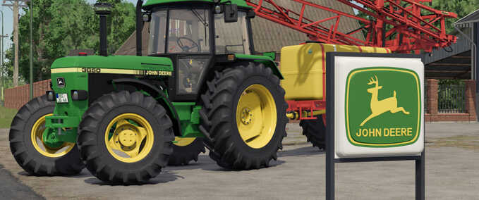 Placeable Objects John Deere Neon Sign Farming Simulator mod
