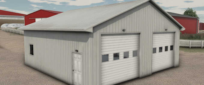 Sheds Garage with Tool Table Farming Simulator mod