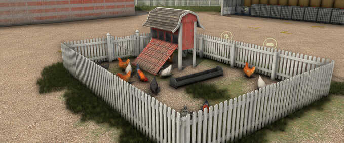 Animal Pens Old US Chicken Coop Farming Simulator mod