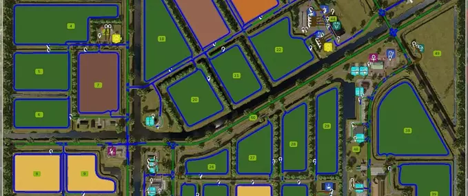 courseplay courses AutoDrive Course - Klein Friesland Farming Simulator mod