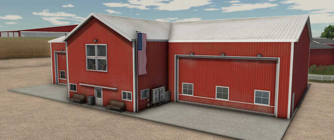 Buildings with Functions Shedominium with Workshop Farming Simulator mod