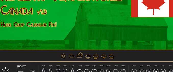 Scripts Realistic Temperatures – Canada Farming Simulator mod