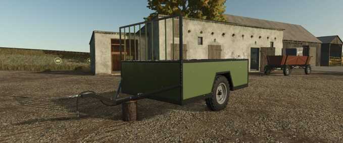 Two Wheel Bale Trailer Mod Image