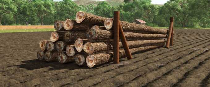 Wooden Log Support Mod Image