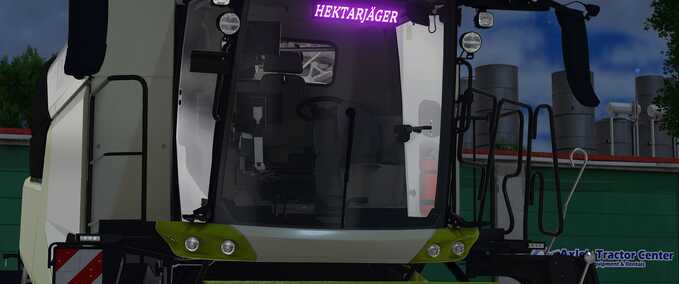 Prefab LED Sign 'Hektarjäger' Farming Simulator mod