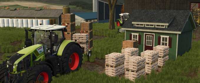 Factories Refined Wood Chips, Sawdust Factory and Fuel Production Pack Farming Simulator mod
