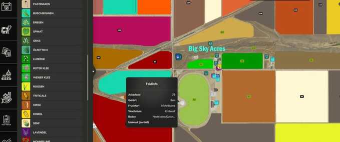 German Translation for Judith Plains, Montana Map Mod Image