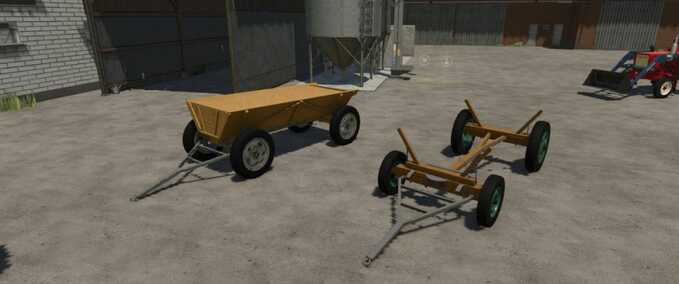Other trailers Wooden Homemade Trailer Farming Simulator mod