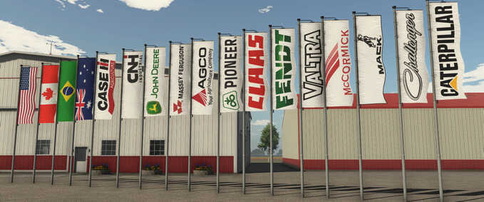 Decoration Flag on Pole Farming Simulator mod