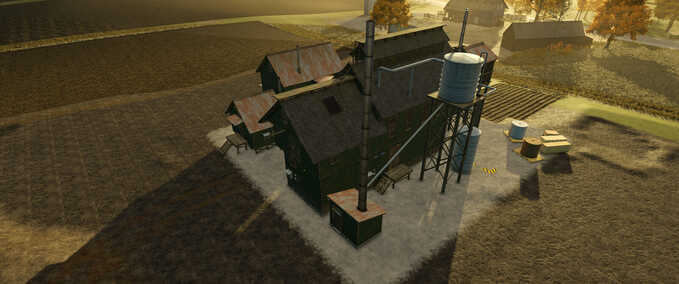 Woodchips Processing Factory Mod Image