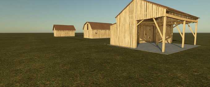 Placeable Objects Constructible USA Buildings Pack Farming Simulator mod