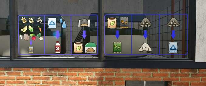 Factories Lime, Fertilizer, Salt, Herbicide and Seed Production Facility Farming Simulator mod