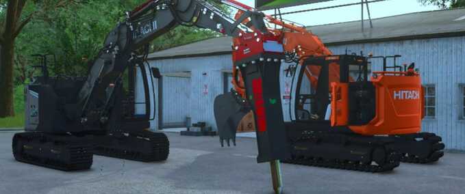 Hitachi 135 Excavator Mod Image