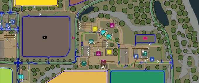 courseplay courses Autodrive Course - 4 Bridges Farming Simulator mod