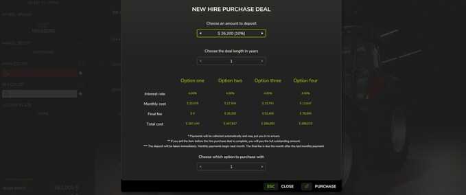 Hire Purchasing Mod Image