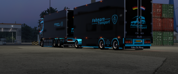 Scania S580 Skin + truck + trailer Mod Image